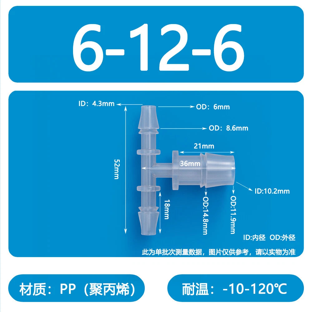 Plastic Pagoda Tubes Reducer Joint 2 3 4Way Hose Connector Tube Splitter Fitting