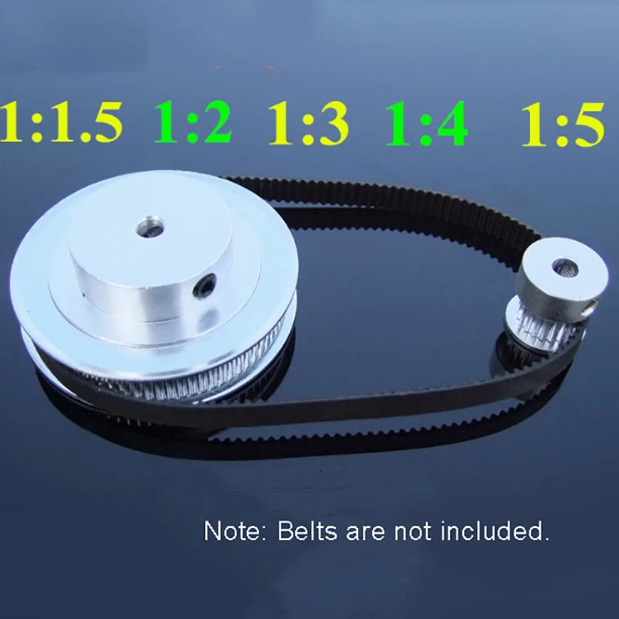 2GT 2mm Pitch Timing Belt Pulleys Drive Pulley 16 20 25 30 60 Tooth Fit 6mm Belt