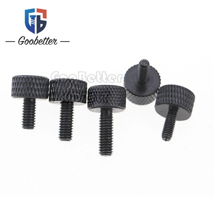 Knurled Thumb Screws M3 M4 | Carbon Steel & Stainless Steel | Hand-Tighten Grip Knob Bolts