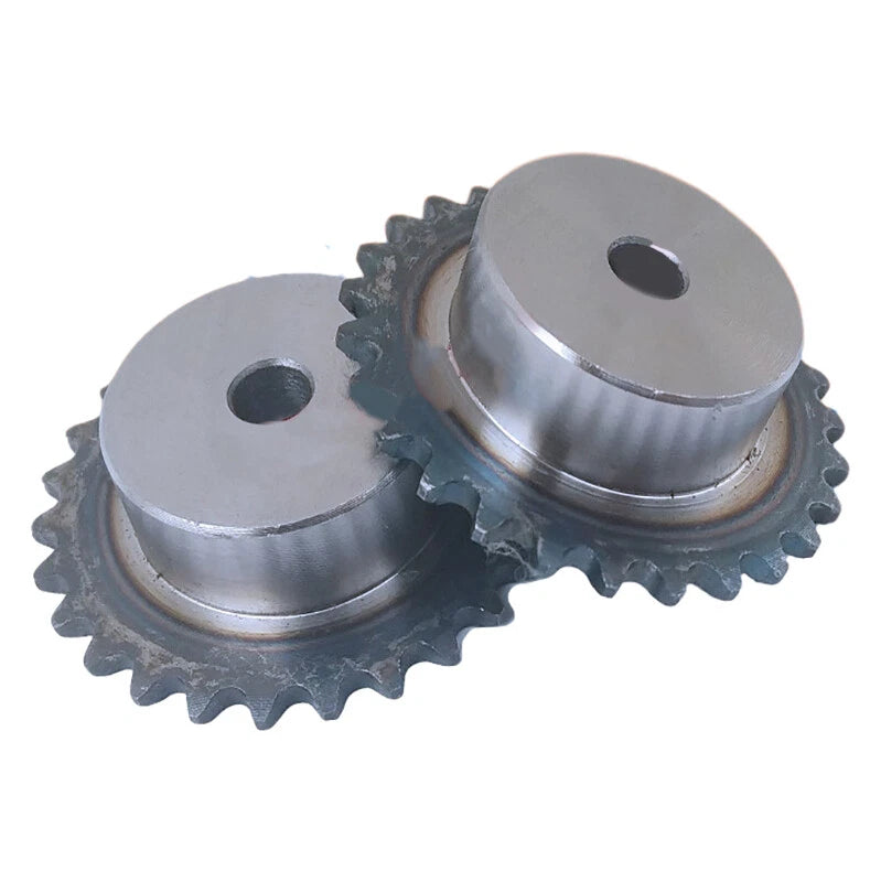 Simplex Sprocket Wheel for #25 (04C) Roller Chain, 9T-30T, Pitch 1/4" （6.35mm）