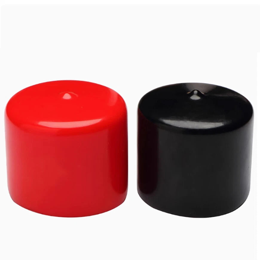 Rubber Thread Protector Caps – Φ1.3mm to Φ114mm, Black or Red (Huge Size Range)