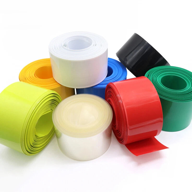 2:1 PVC Heat Shrink Tubing | 44mm Diameter | 0.1mm Wall | 300V | Multi-Color