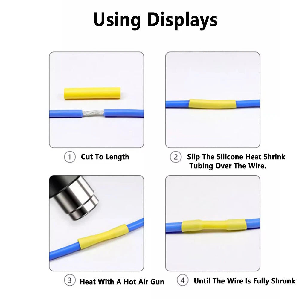 1.7:1 Heat Shrink Tubing — φ0.8mm to φ40mm, Multiple Colors & Lengths