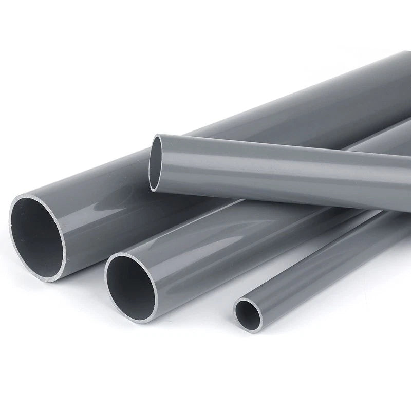 Grey PVC Round Tube Pipe – Solvent Weld, 20mm to 315mm OD, Cut to Length