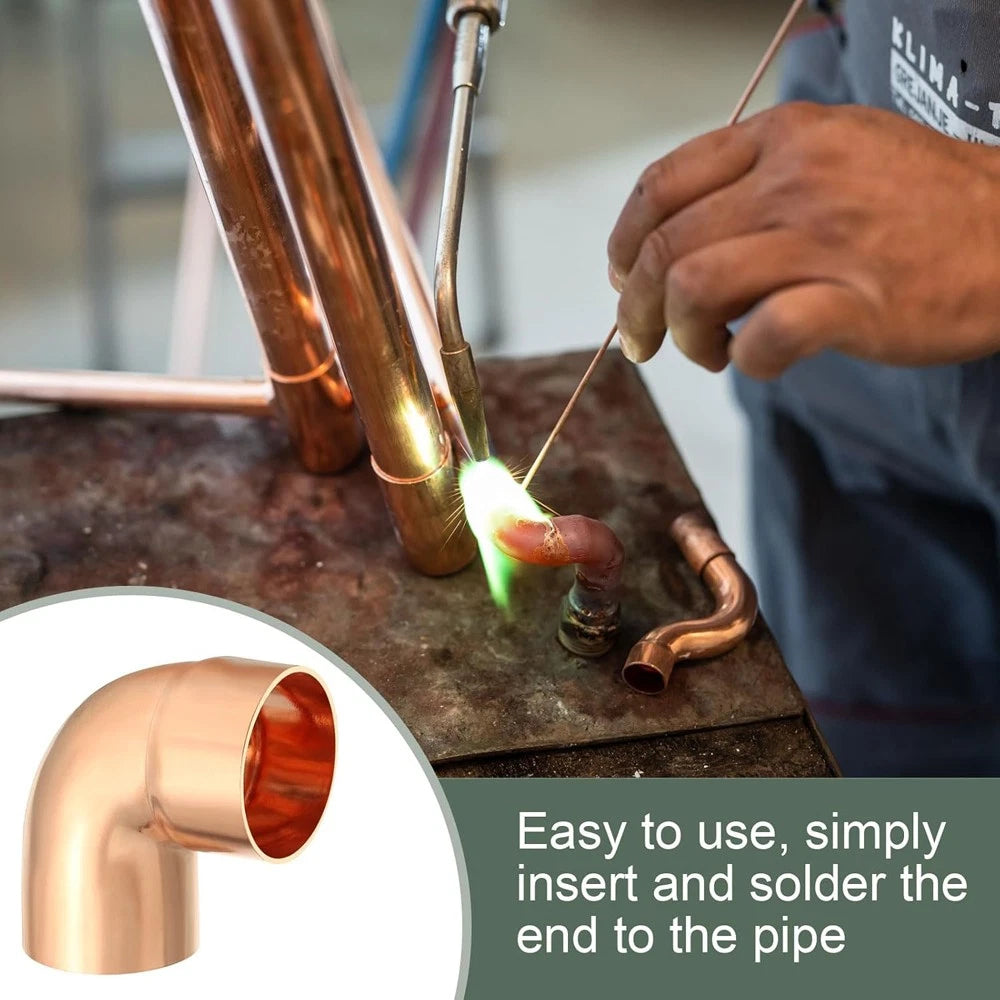 End Feed Copper Elbow Fittings | 6mm–133mm | WRAS Approved Plumbing Bend