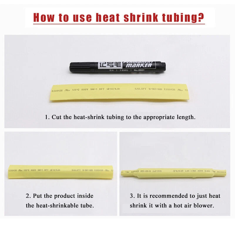 22mm Heat Shrink Tubing 2:1 – Electrical Insulation Sleeving for Wire & Cable