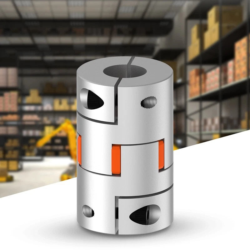 CNC Shaft Coupler Aluminum Alloy Flexible Plum Spider Jaw Coupling All Bore Size