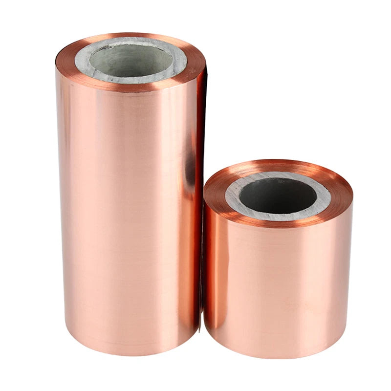 T2 Copper Sheet Foil Strip Roll 200mm*1000mm Thick: 0.03mm-0.4mm Multiple Size
