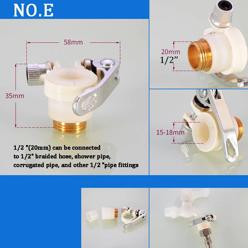Universal Tap Connector To Garden Hose Pipe Mixer Kitchen Bath  Hose Connector