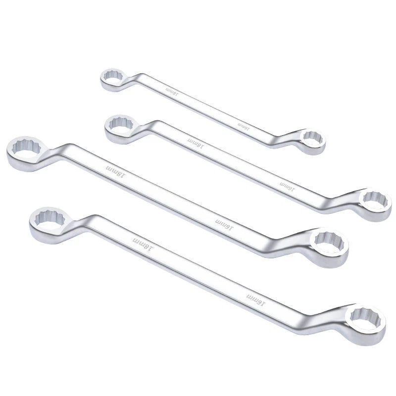 Ring Spanner Wrench High-Carbon Steel Metric Ring Deep Double Offset 5.5mm~36mm