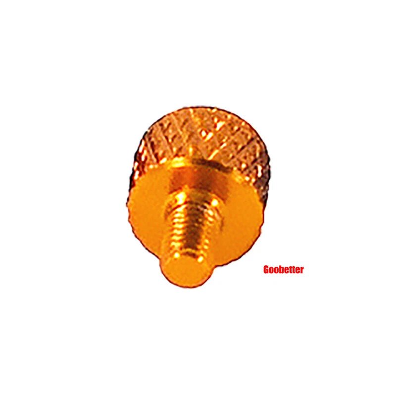 M3×5mm Flat Head Color Knurled Thumb Screws – Aluminum Hand Tighten Grip Knob Bolt (10 Colors) - HomeDIYer