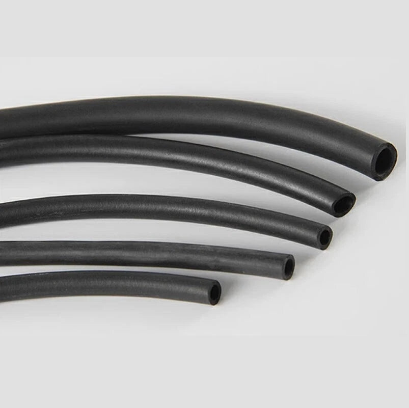 Black Fluorine Rubber Fuel Hose — Petrol & Oil Line Tube 2mm–16mm ID