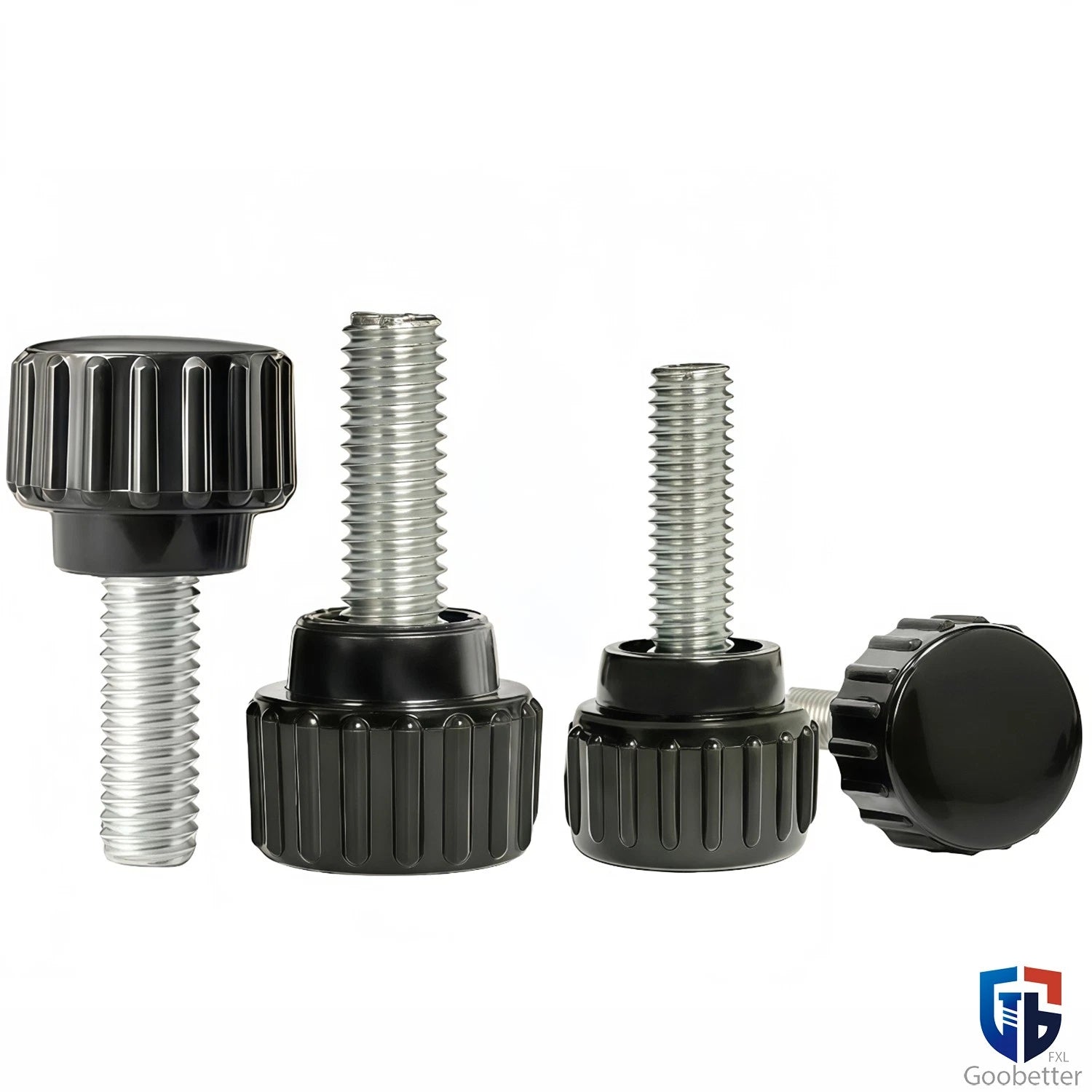 Knurled Thumb Screws with Round Plastic Handle — M3 M4 M5 M6 M8 M10 Clamping Knob Bolts