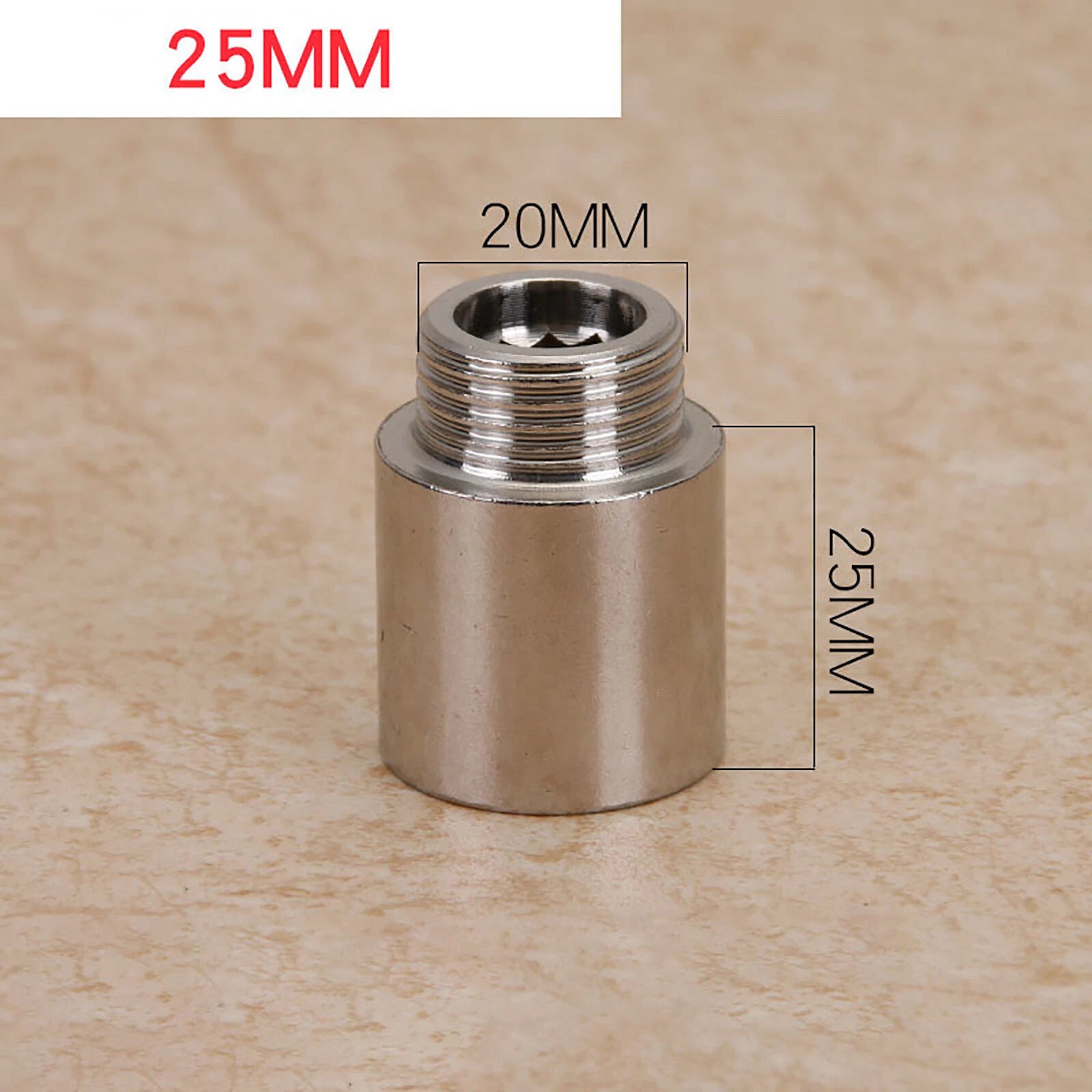 Stainless Steel Tap Extension Connector — Male x Female Pipe Fitting Adapter