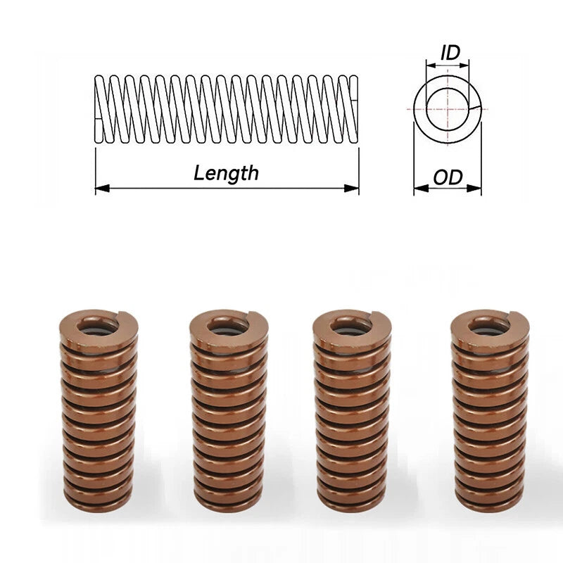 Heavy Load Duty Compression Die Spring, Φ8-Φ50mm Diameter & Up To 300mm Long