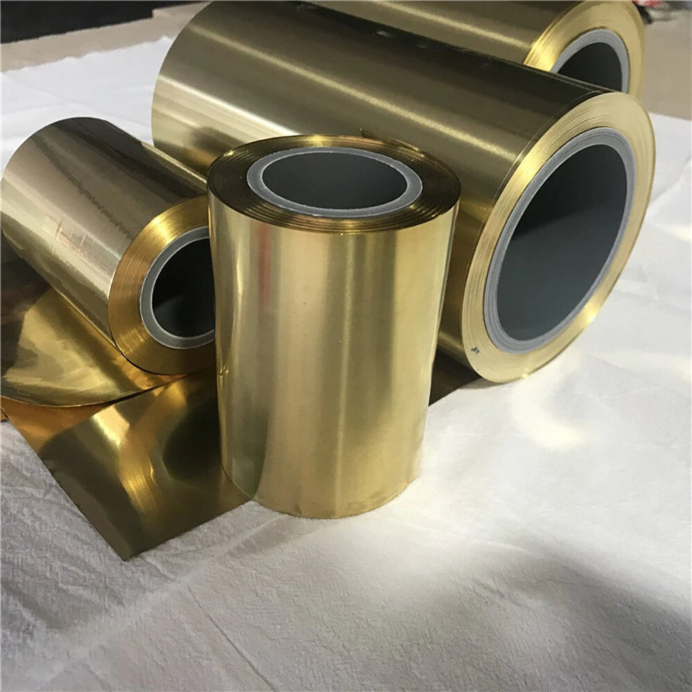 Thin Brass Sheet Strip Roll Metal Foil Shim Plate Thick 0.01mm-1mm Model Making