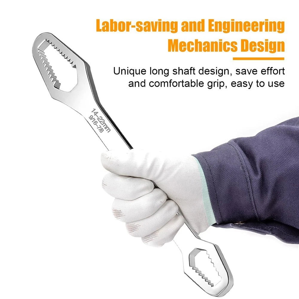 8-24mm Universal Torx Wrench Double-head Self-tightening Adjustable Wrench Tools
