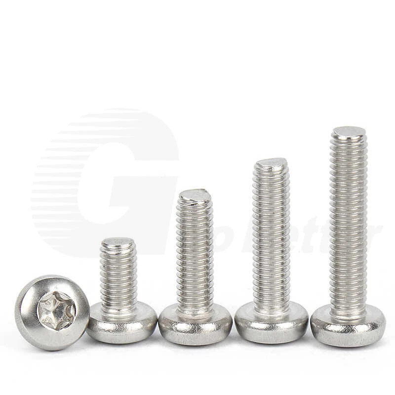 T3–T50 Torx Pan Head Machine Screws – M1.4 to M10, A2 Stainless Steel (3–100mm)