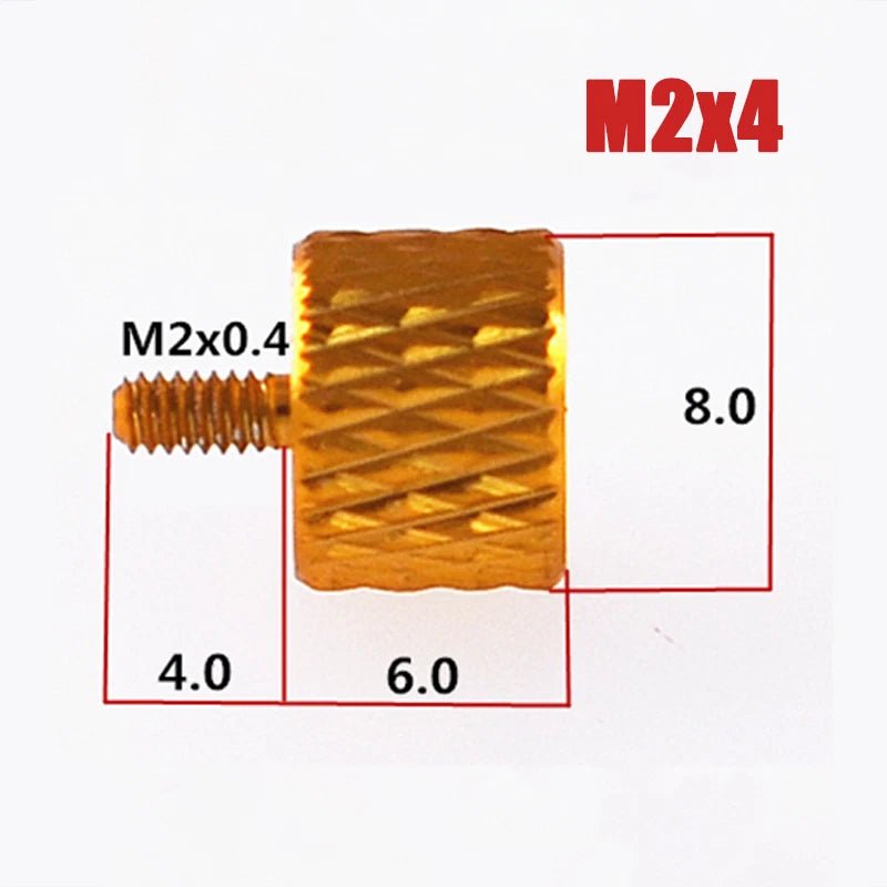 M2–M5 Aluminum Alloy Knurled Thumb Screws | Hand - Tightenable Knob Bolts | 4–15mm - HomeDIYer