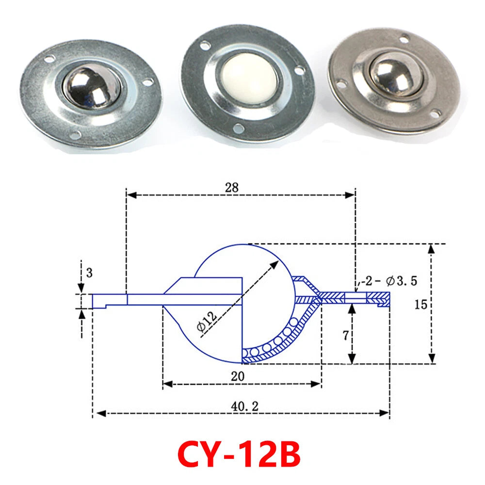 Ball Transfer Bearing Unit Bearing Casters Conveyor Roller Universal Flange Base
