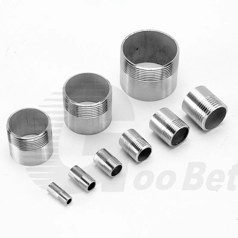 Stainless Steel 304 Weld Nipple Connector — BSP 1/4" to 4" Threaded Pipe Fitting