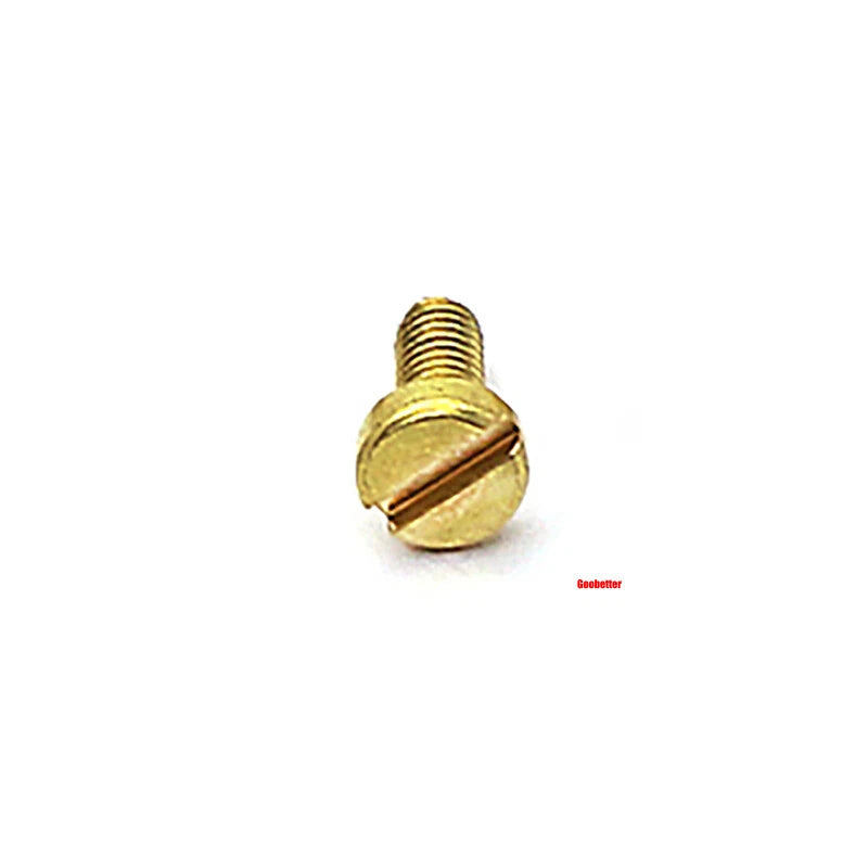 M1–M3 Brass Slotted Pan Head Machine Screws – DIN84, Flathead Drive, 2–10mm Lengths