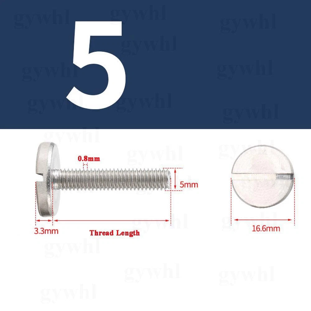 M2–M6 Slotted Round Head Machine Screws | A2 Stainless Steel | DIN 85