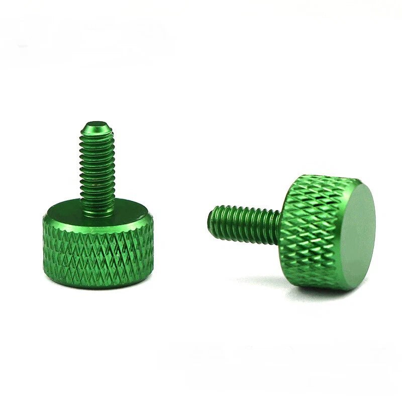 M3 Colored Aluminum Knurled Thumb Screws — 4 Lengths, 10 Colors, Hand - Turn Knob Bolts - HomeDIYer