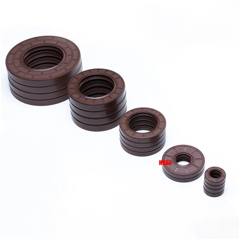 FKM TC Oil Seal – Fluorine Rubber Rotary Shaft Seal, ID 12–52mm, OD 25–100mm