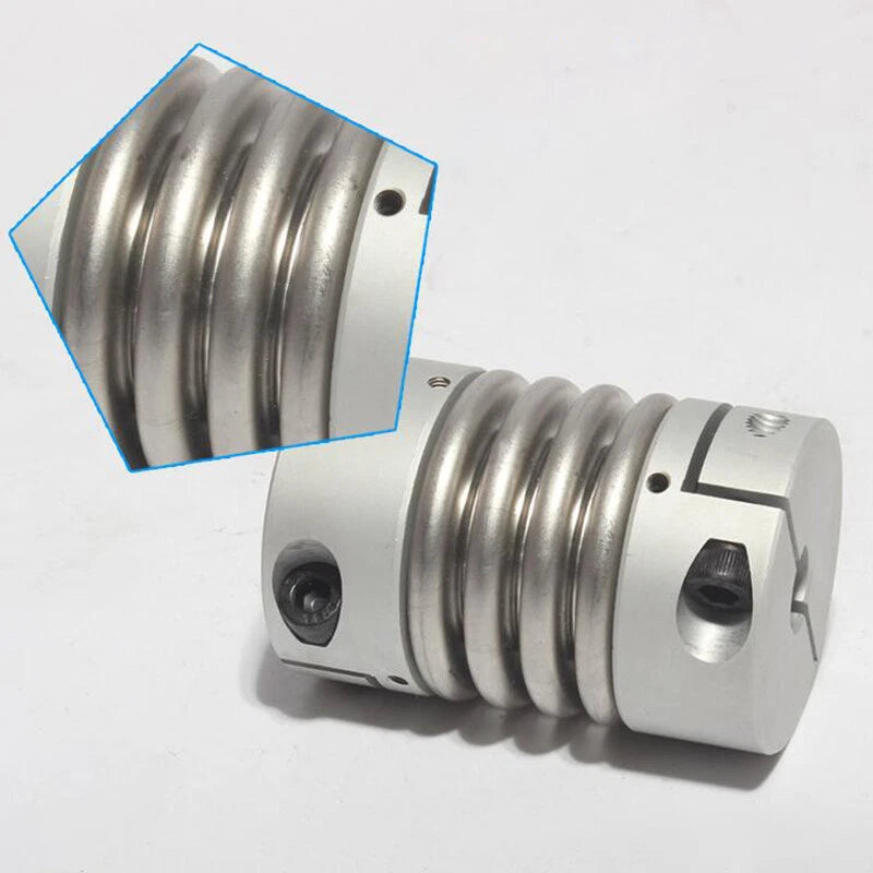 Flexible Shaft Coupling Connector Coupler CNC Aluminum Alloy Bellows 3mm-45mm