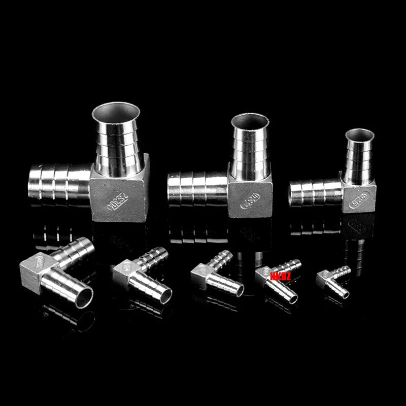 304 Stainless Steel Hose Barb 90° Elbow Fitting — BSP Taper Thread