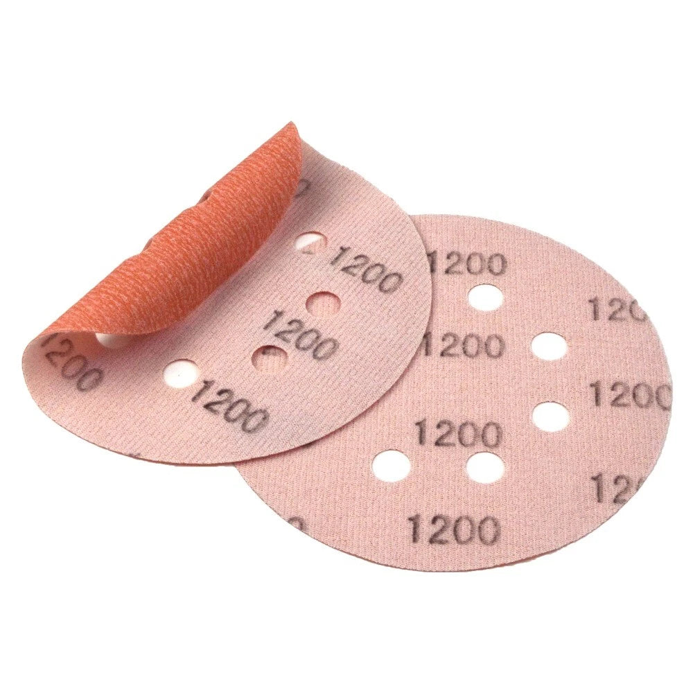 125mm 8 Hole Wet & Dry Sanding Disc 5 inch 600-5000 Grit for Car Sandpaper Pads