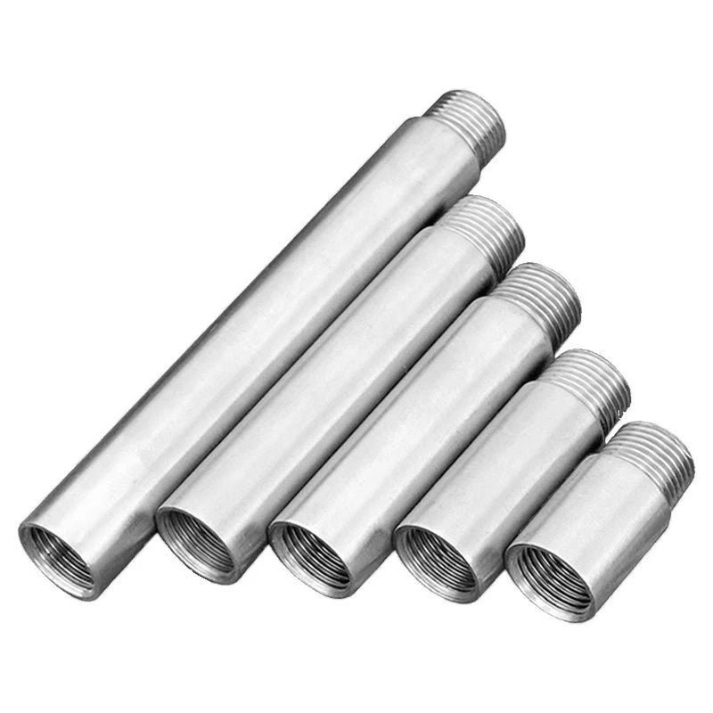 1/2" Stainless Steel Female x Male NPT Extension Pipe Nipple | Barrel Nipple