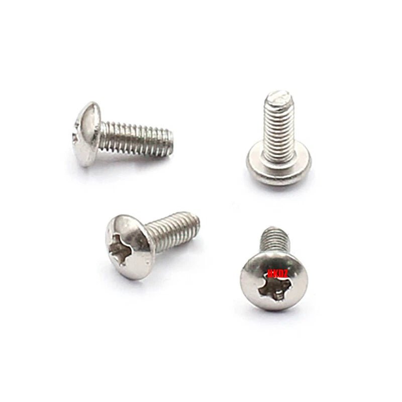M2.3 M2.5 M3 Phillips Umbrella Head Machine Screws — Large Flat Head Bolts, Multiple Coatings - HomeDIYer
