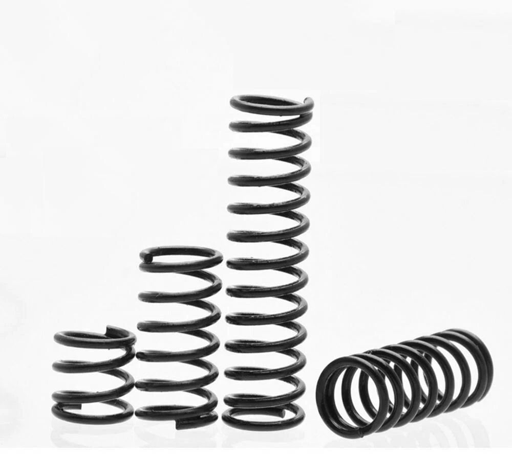 Black Compression Spring 6mm Wire Dia 155-190mm Length Pressure Springs Steel