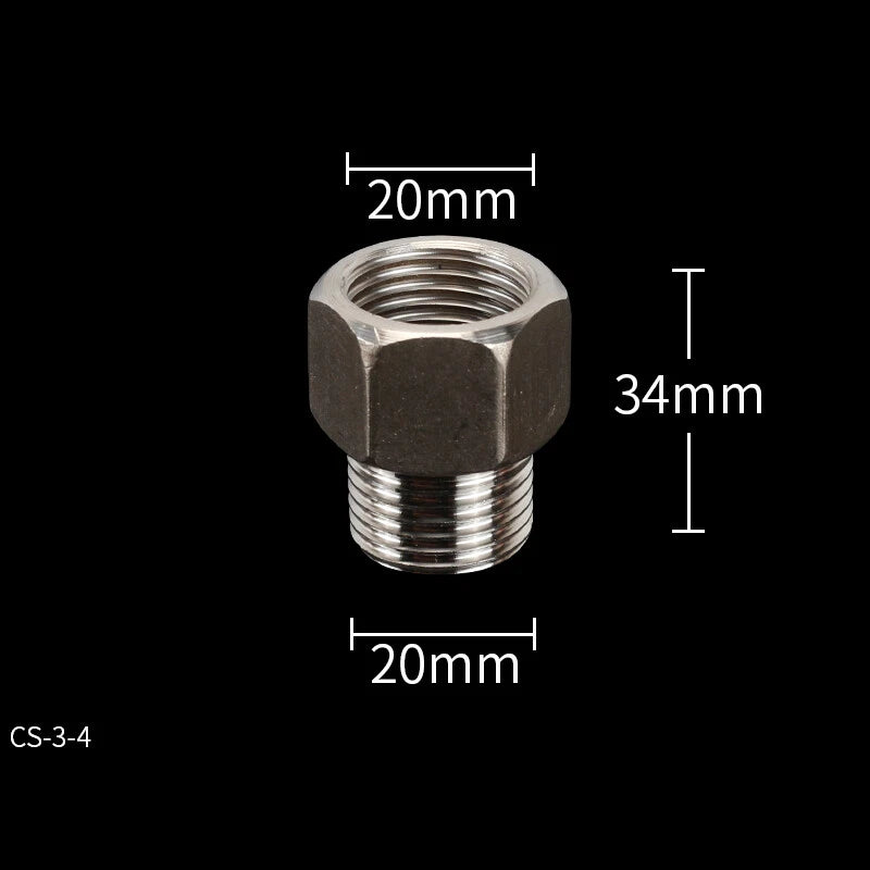 1/2" BSP Stainless Steel Pipe Fittings — Male/Female Adaptors, Tees & Couplings (A2)
