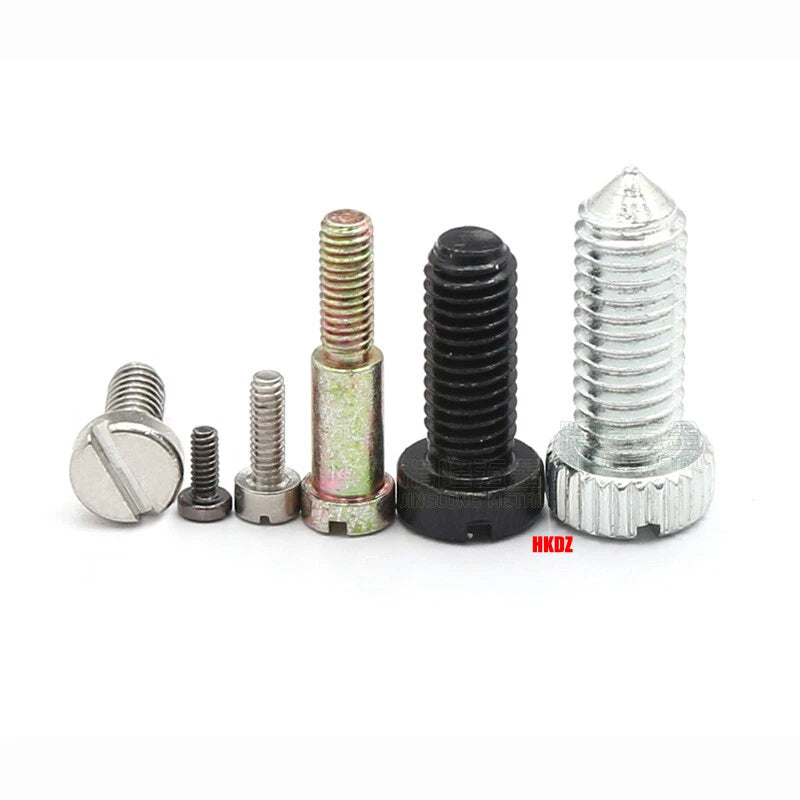 M1.2–M6 Slotted Cheese Head Machine Screws — Carbon Steel, Multiple Coatings