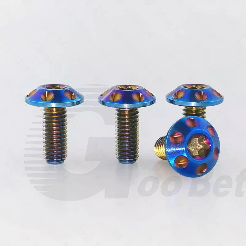 M6 x 15mm 20mm Titanium Motorcycle Decorative Bolt Torx Screws T30 Tuning Repair