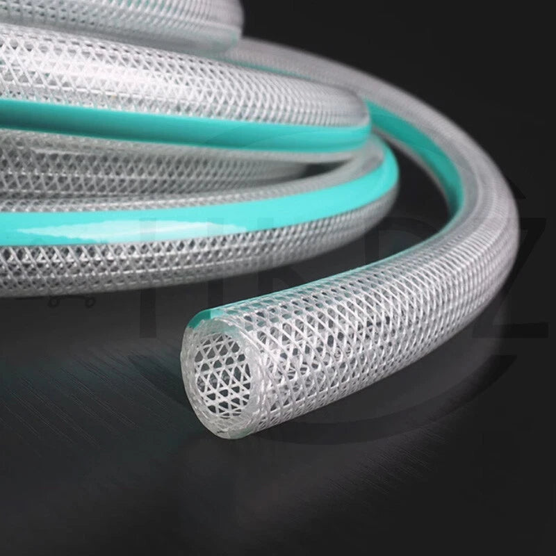 Clear Flexible PVC Hose — Fibre Reinforced Braided, Food Grade Water Oil Tube