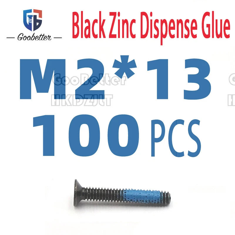 M2 & M3 Countersunk Pozidriv Machine Screws – Carbon Steel, Nickel or Black Zinc (3–22mm Overall Length)