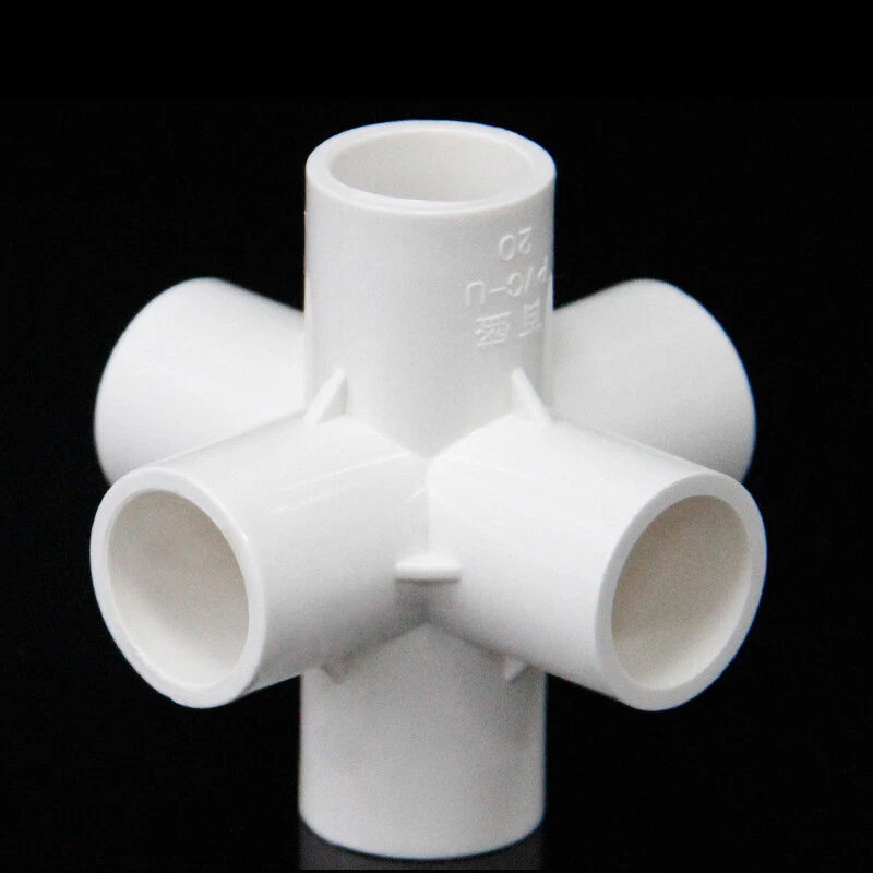 White PVC Metric Plumbing Fittings Pipe For Aquarium Fish Tank Pond Solvent Weld