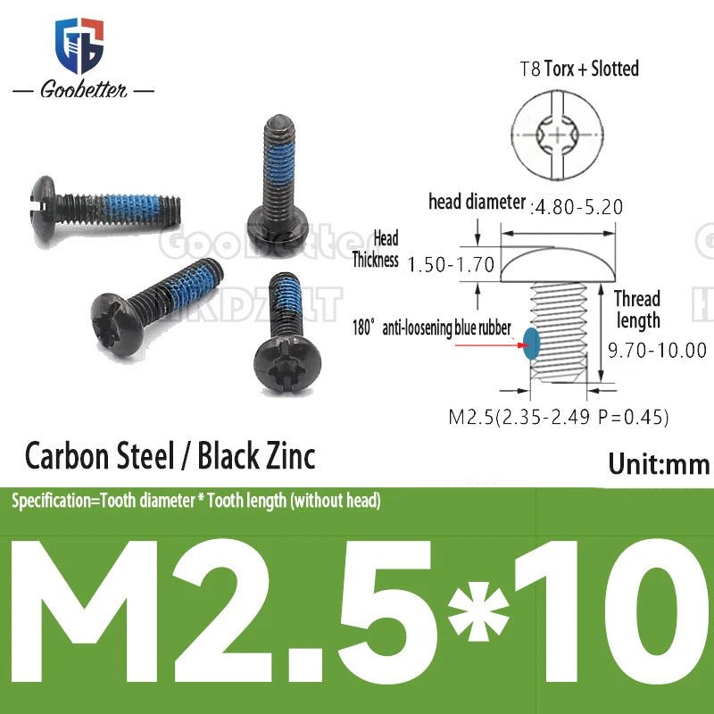 Large Flat Head Machine Screws M2–M6 Allen Torx Slotted Multi - Drive 100pcs - HomeDIYer