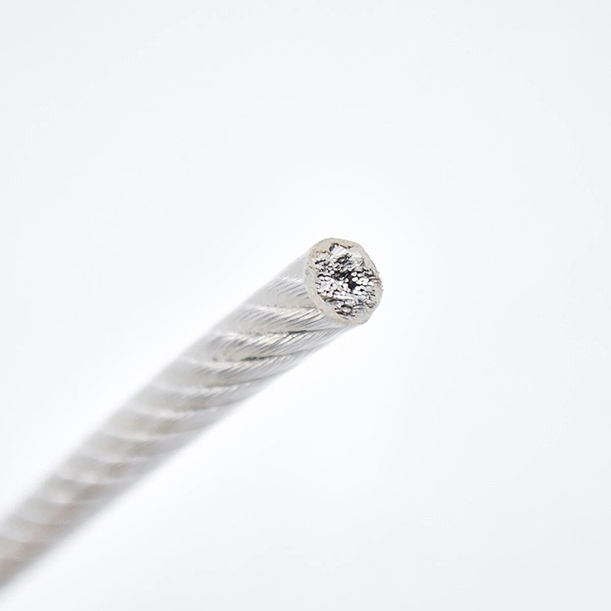 Clear PVC Coated Steel Wire Rope Metal Cable Rigging 0.38mm-12mm Heavy Duty