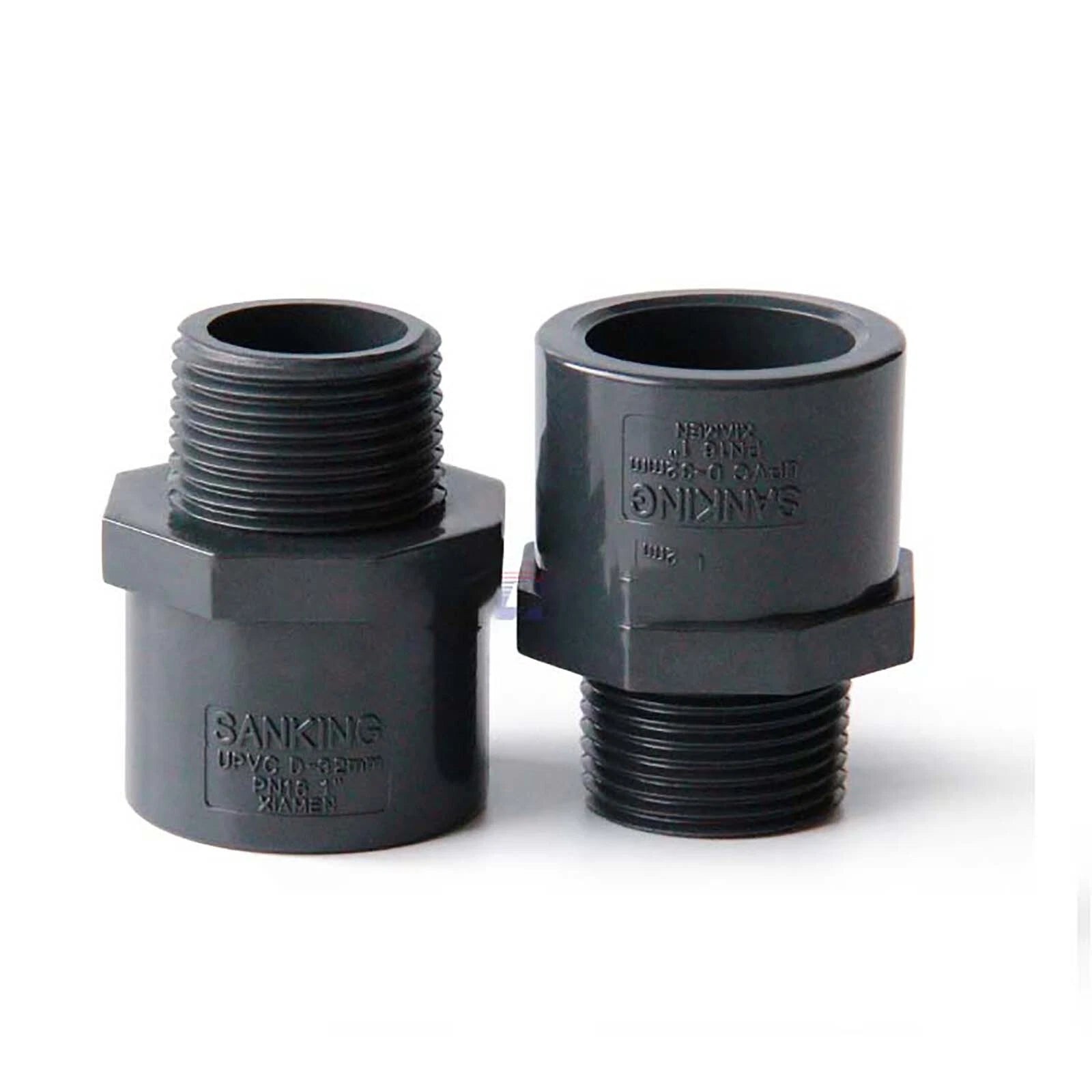 PVC UPVC SOLVENT WELD PIPE FITTINGS FISH POND INDUSTRIAL Plumbing Couping Grey