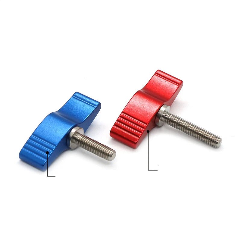 UNC 3/8" & 1/4" Wing Thumb Screws – Single & Double Wing T - Type, Aluminum & Stainless Steel - HomeDIYer