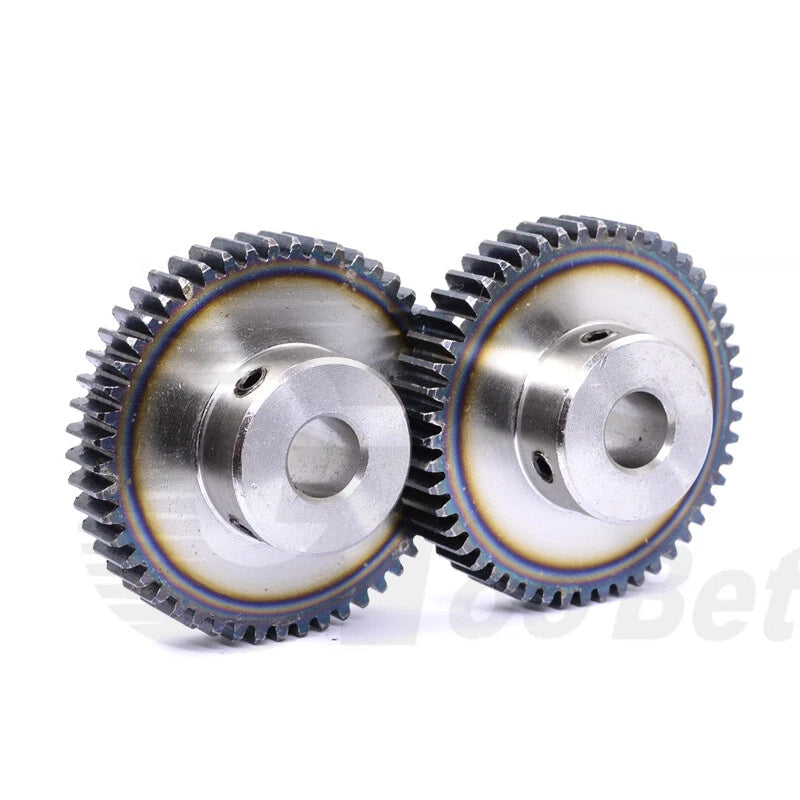 Spur Gear C45 Steel Mod 1.5 with Hub 12-60 Tooth Motor Pinion Hardened Precision
