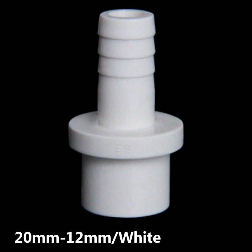 20mm 25mm PVC Pipe Connector Fittings Adapter to Hose OD 5 8 10 12 14 16 18 20mm