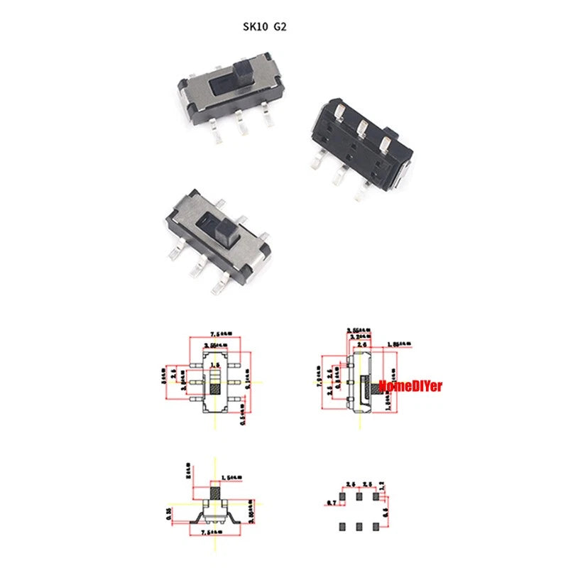 Miniature Slide Switch SS SK Series — 2/3 Position, 3–8 Pin Toggle Switches