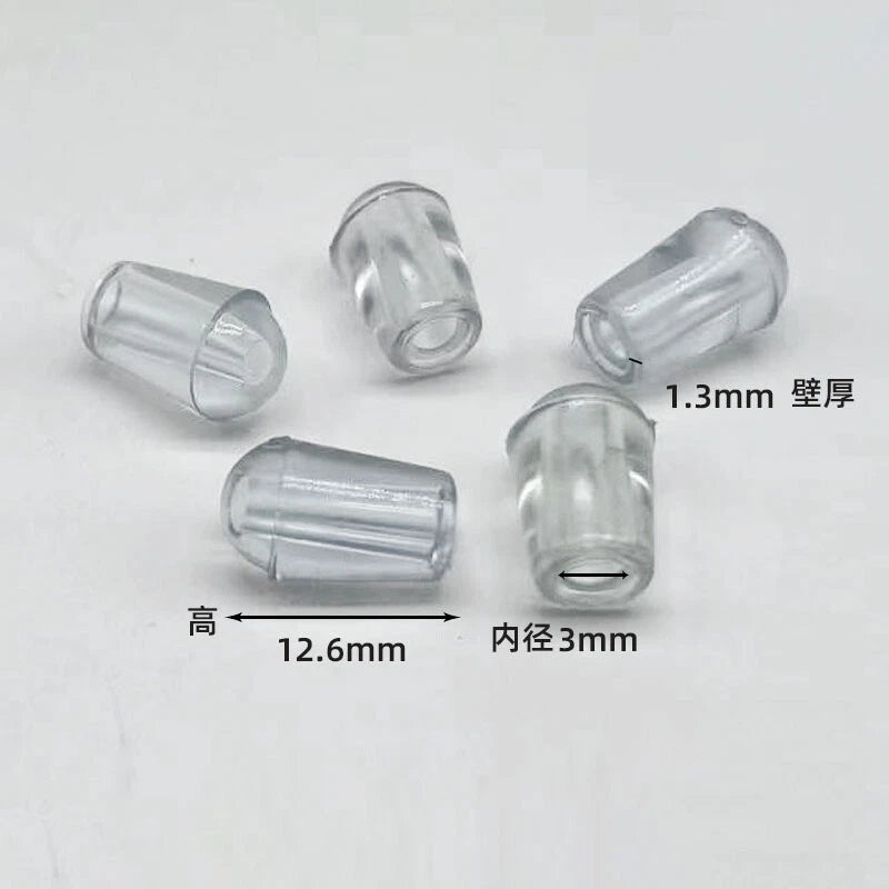 Goobetter Round PVC Rubber End Caps – 2.5mm to 19mm (Black, White, Transparent)
