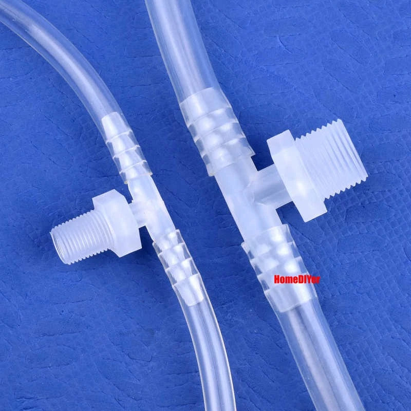 T Piece Joiner 3-Way Plastic Barb Connector | Pipe Hose Male Thread Fitting